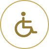 Wheelchair adapted rooms