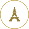 Eiffel Tower and Arc de Triomphe View