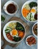 Bibimbap et accompagnements