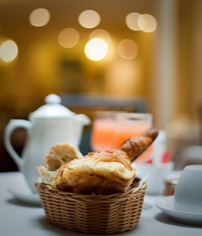 Petit déjeuner de l'hôtel