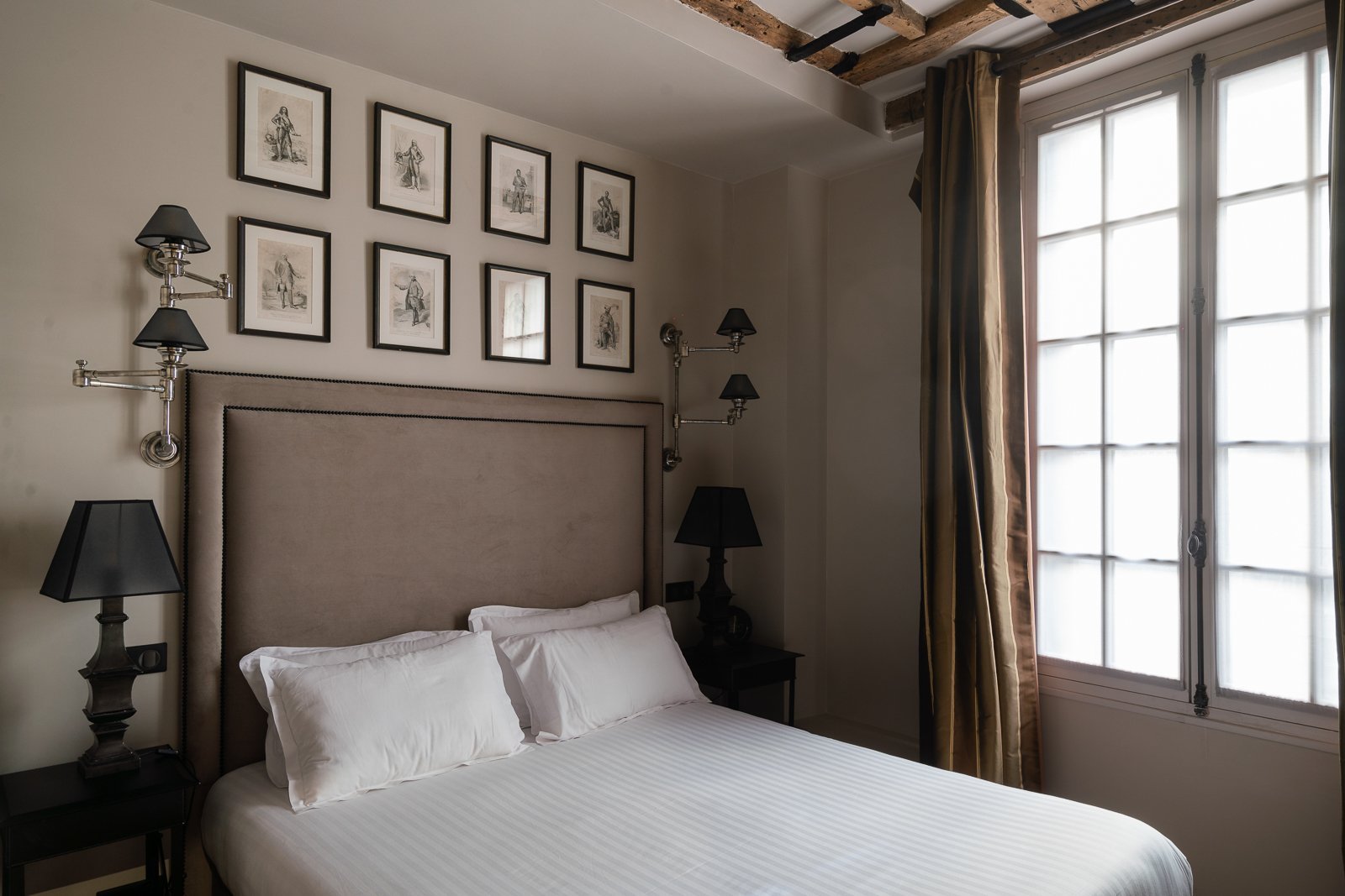 deluxe room - charming hotel paris center - hotel saint louis en l'isle