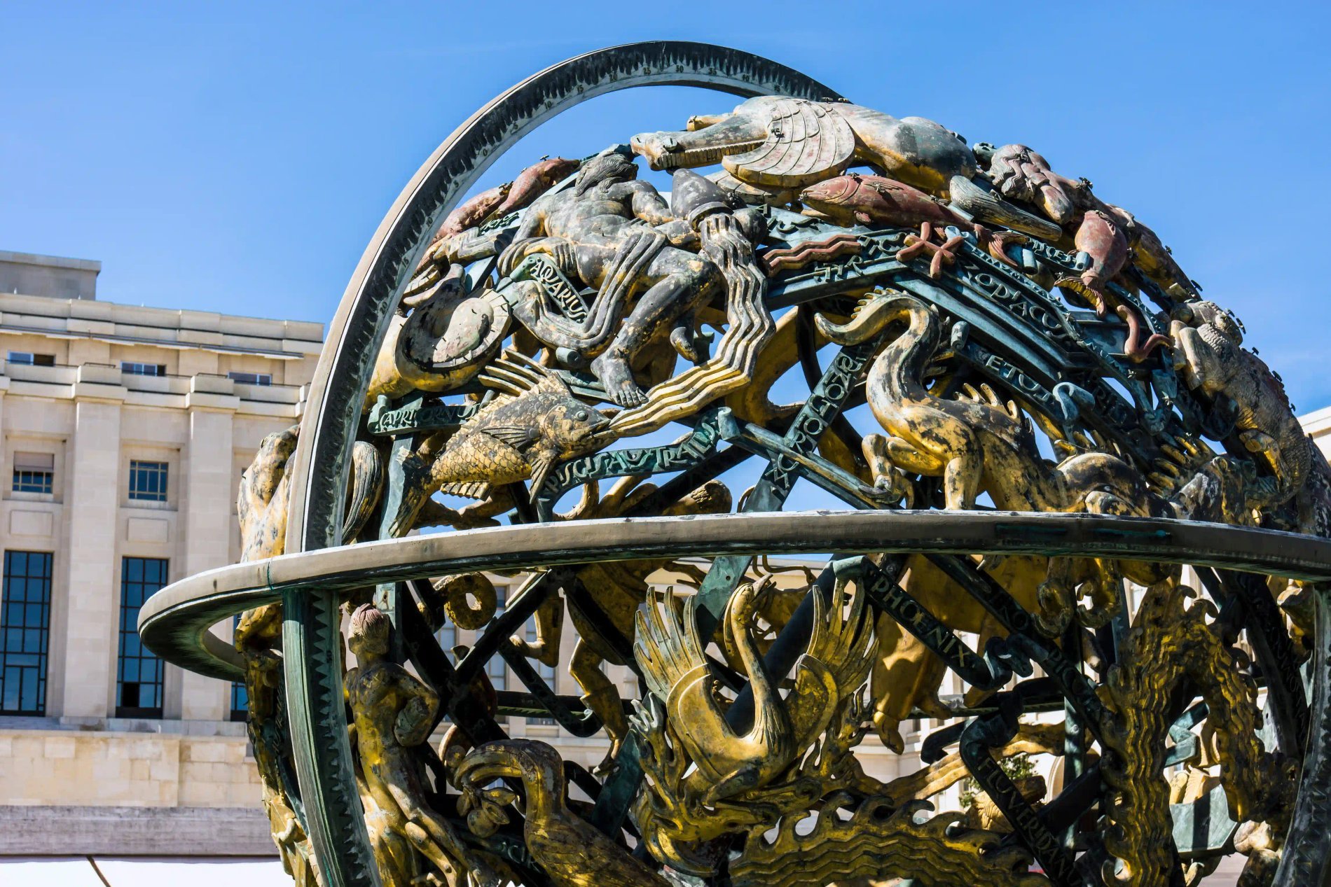 Sculture ONU Genève Suisse - Quartier des Nations Unies