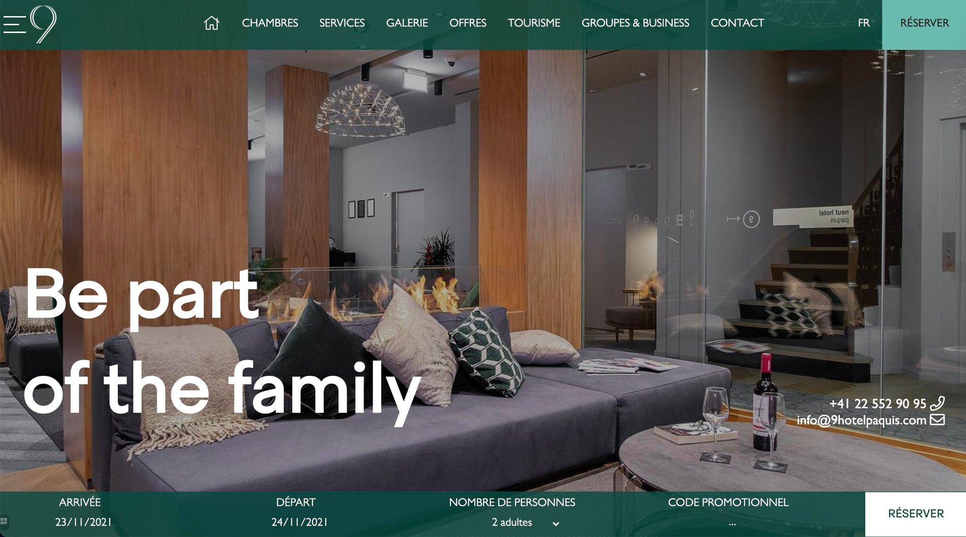 MMCréation Agency | Portfolio 9Hotel Paquis