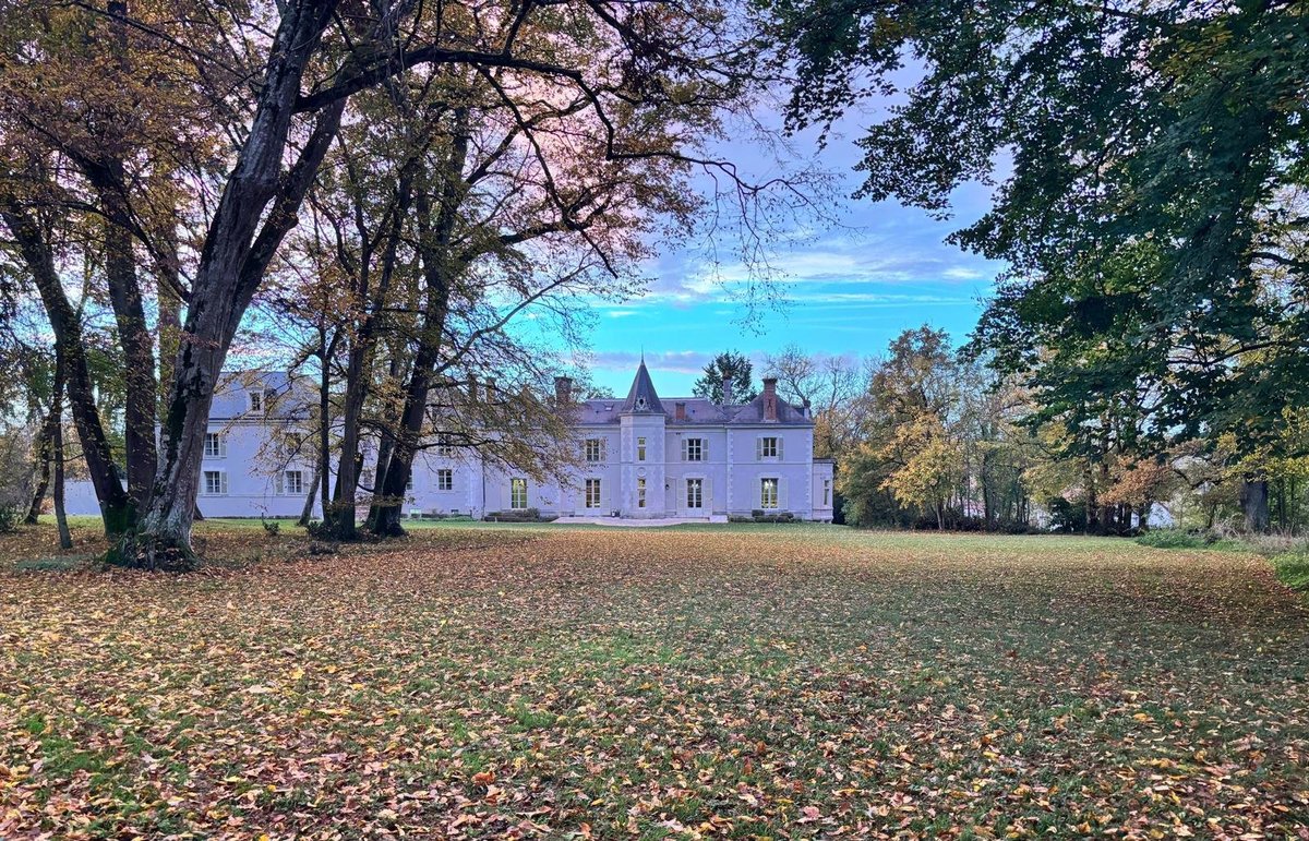 Château de la Rozelle, Château entouré d'arbres en automne