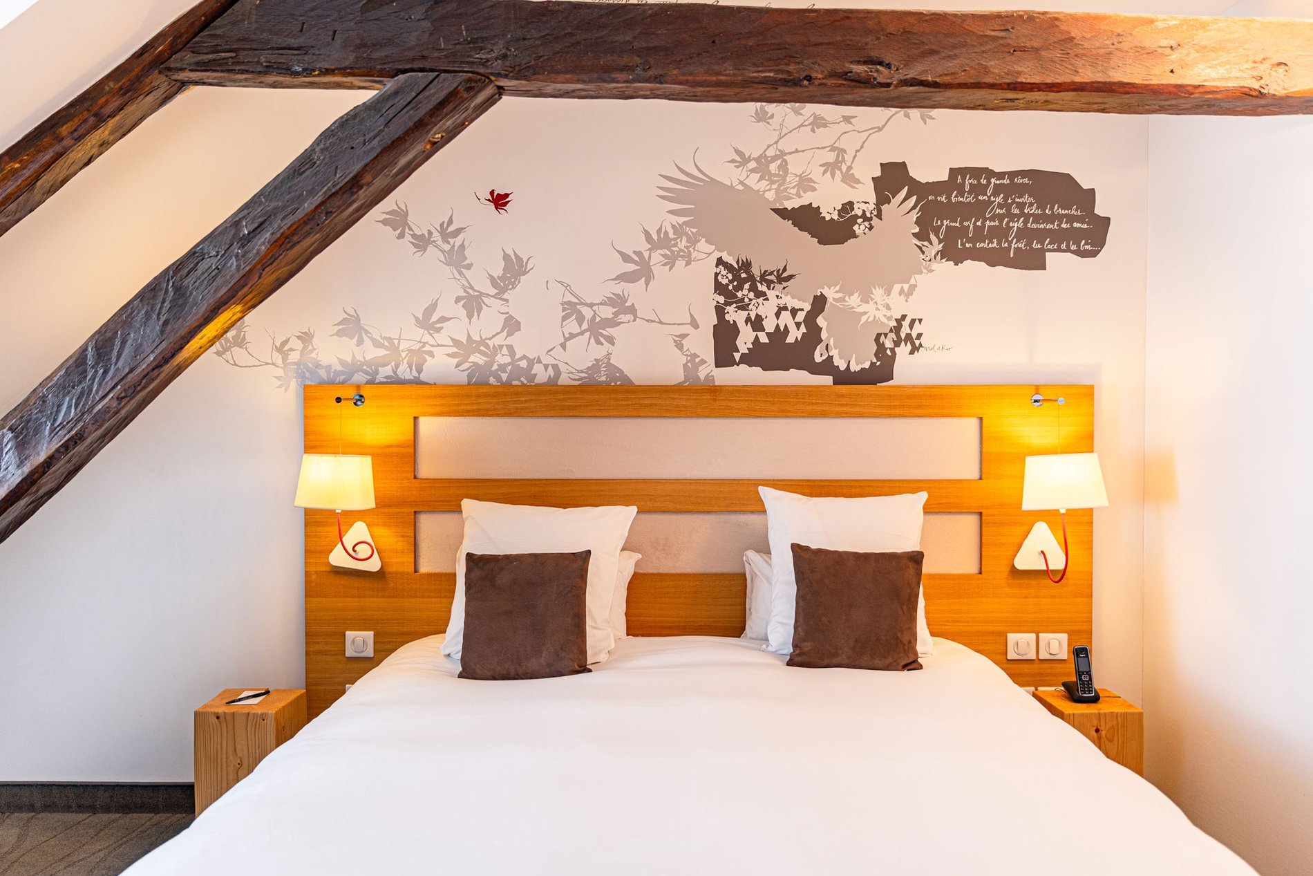 Chambre double deluxe du Grand Aigle Hôtel & Spa à Serre Chevalier