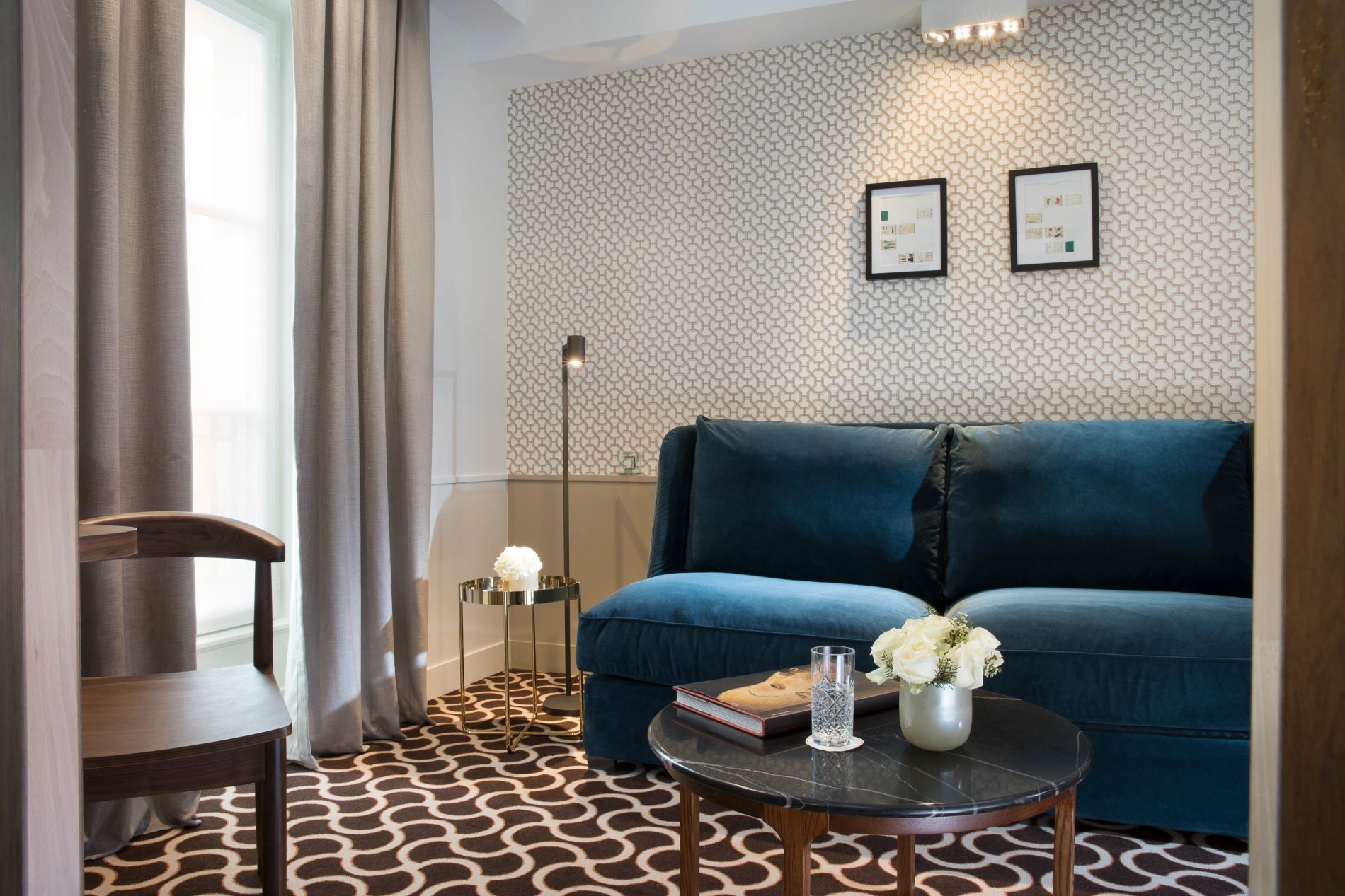 Hôtel Le Pradey Suite Famille Salon