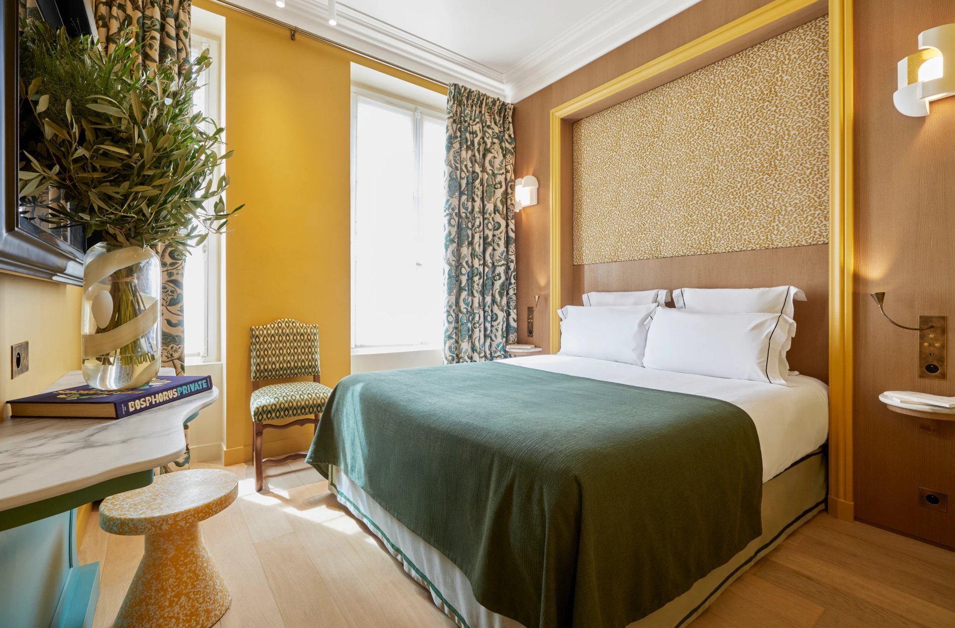 Bright and cosy room at Hôtel Prince de Conti in Paris, perfect for a trendy stay