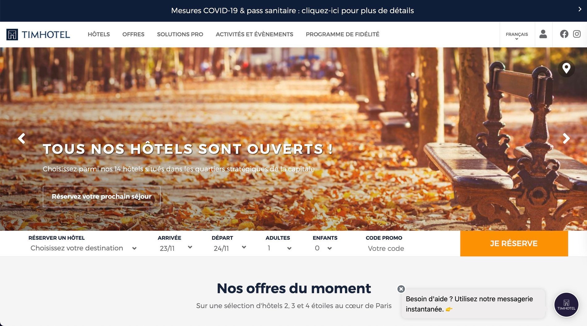 MMCréation Agency | Portfolio TimHotel