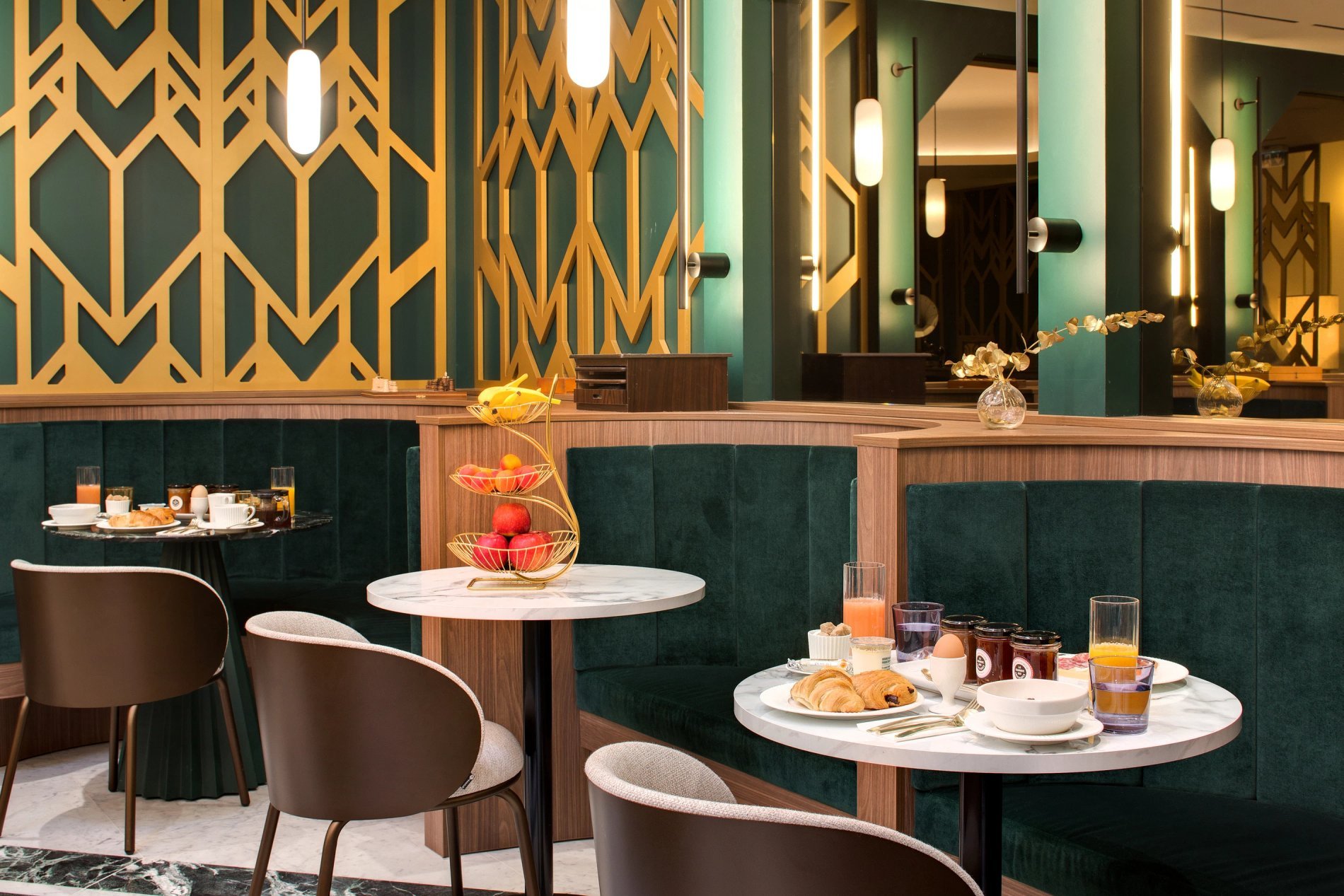 bar reception de l'hôtel artemisia