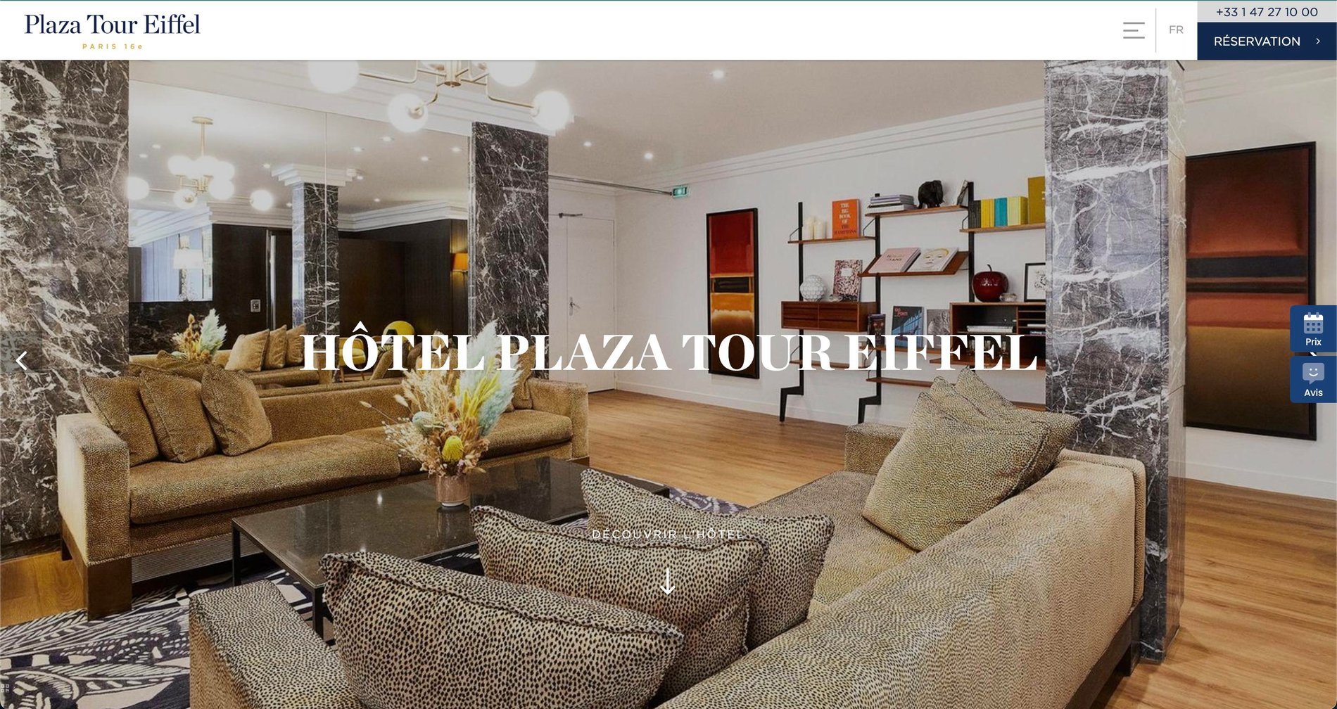 MMCréation Agency | Portfolio Hôtel Plaza Tour Eiffel