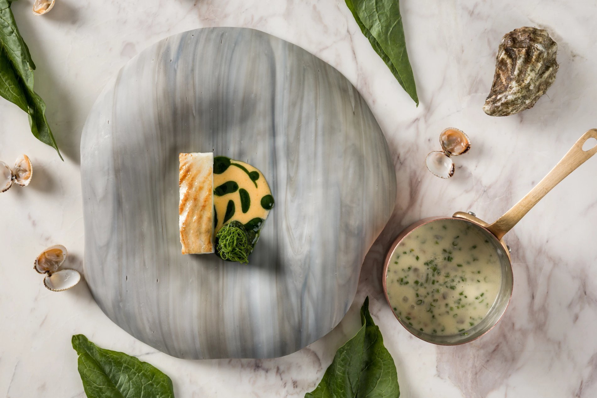 Dish by Le Monument Gourmet Restaurant with chef Julien Montbabut