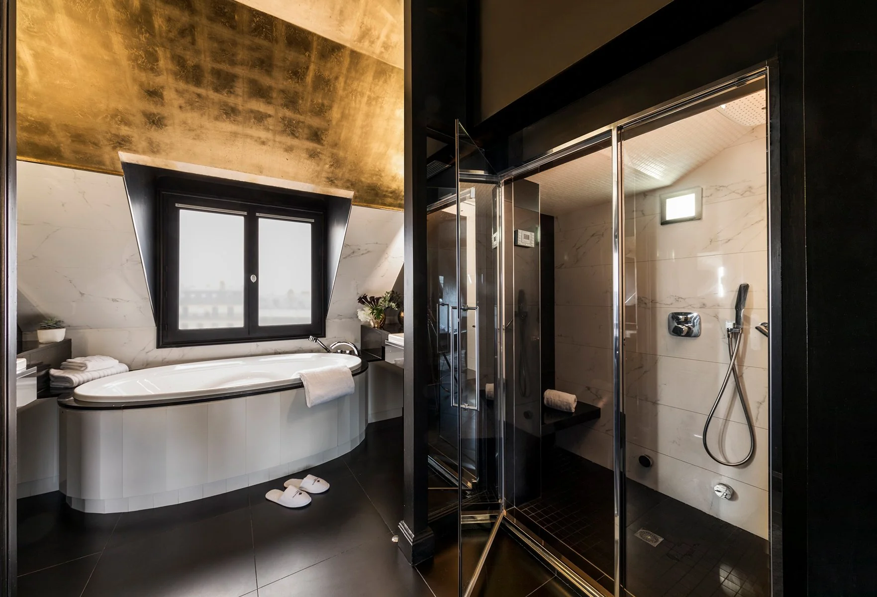 Hotel room with private jacuzzi