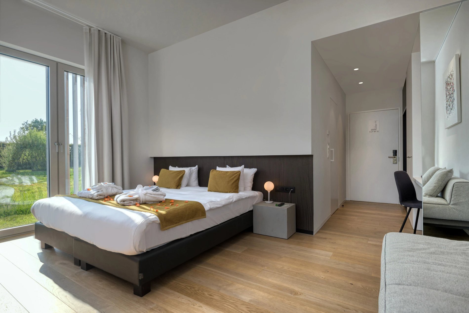 Exceptional kamer van 30 m² met bubbelbad en vrij uitzicht.