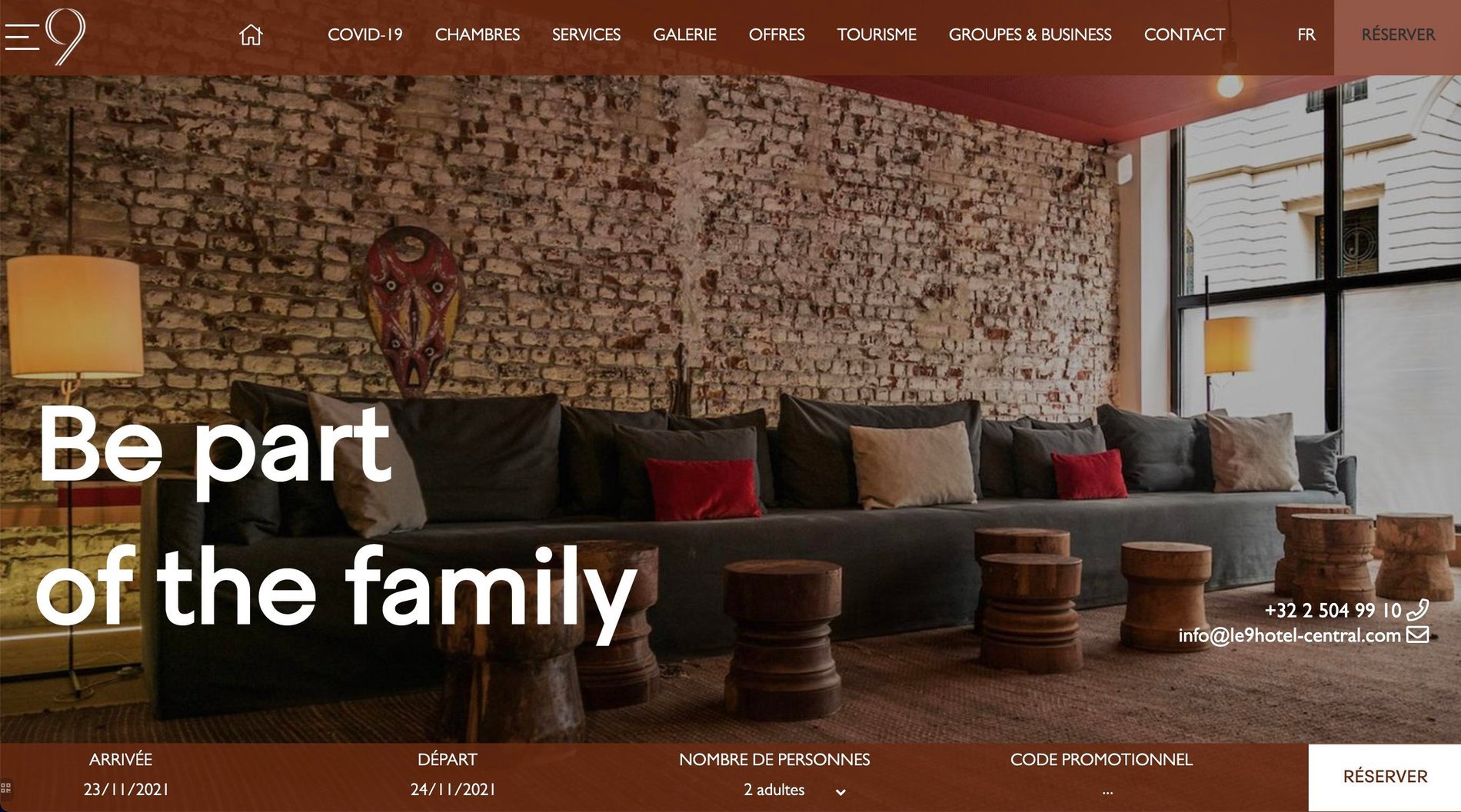 MMCréation Agency | Portfolio 9Hotel Central