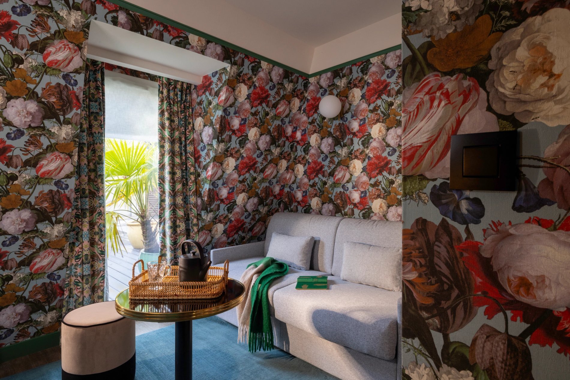 Hôtel Ginette à la Folie Chambre Suite Terrasse Canapé-lit Bouilloire