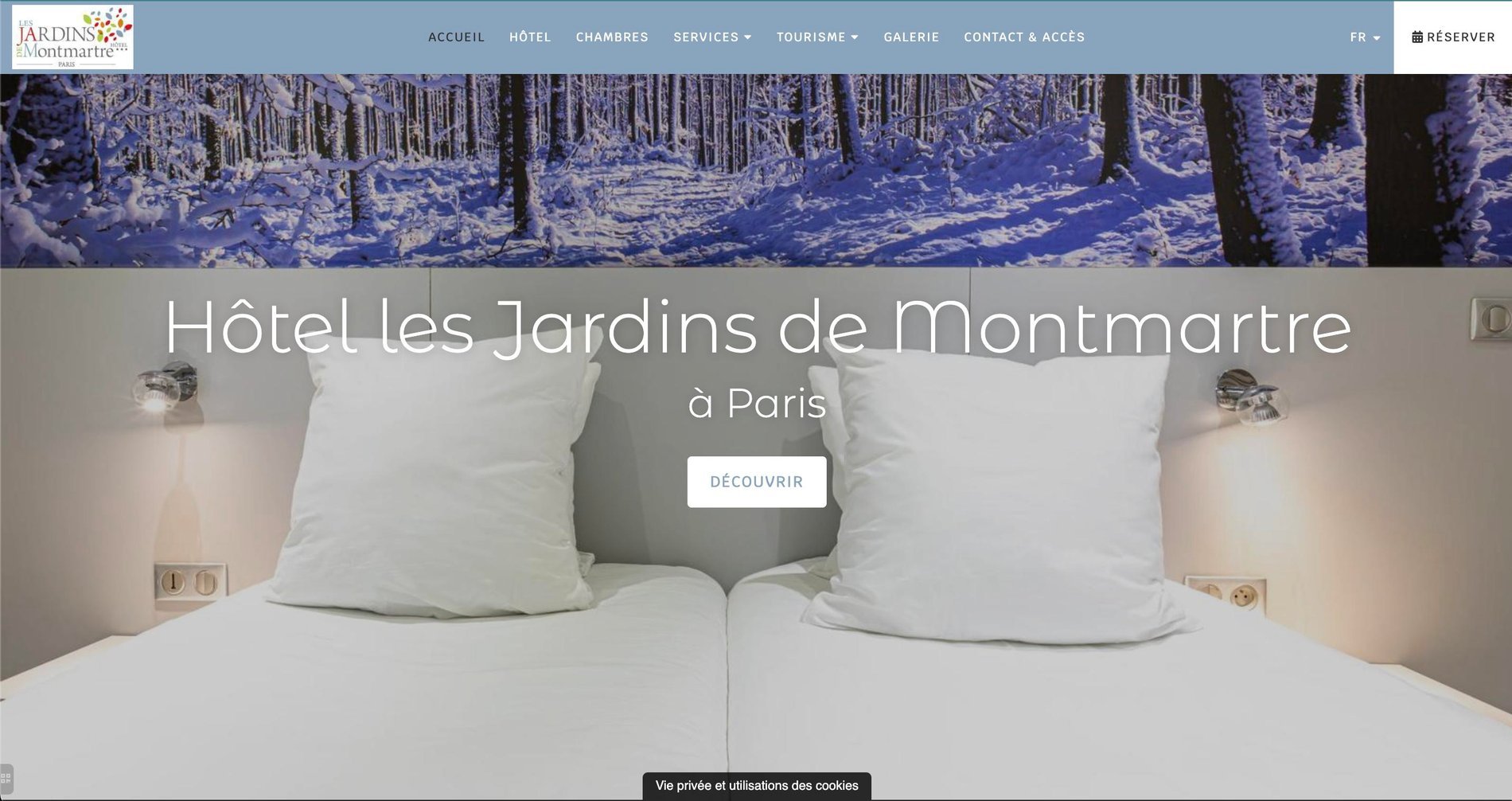 MMCréation Agency | Portfolio Hôtel Les Jardins de Montmartre