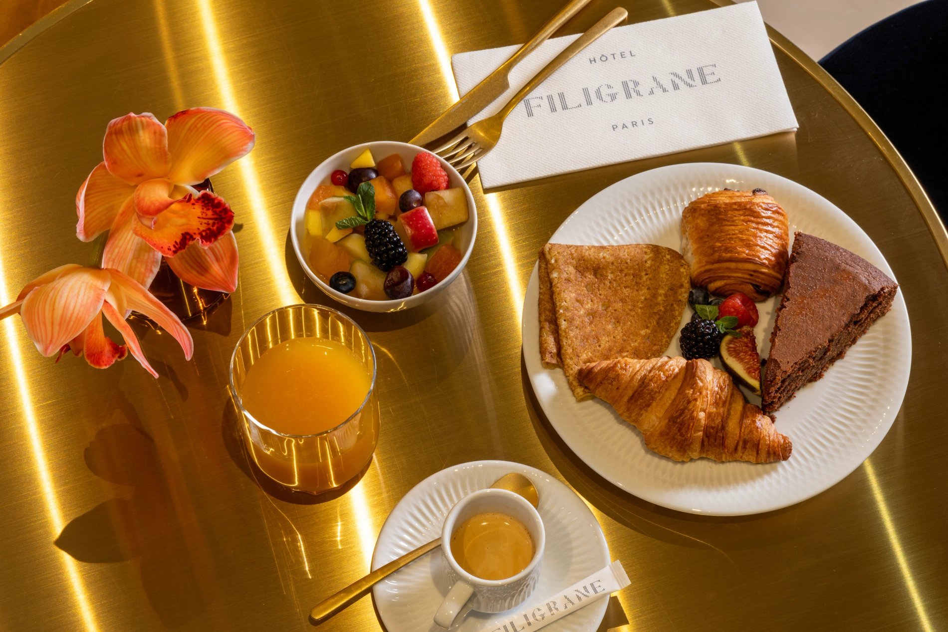 Hotel Filigrane | Lounge Breakfast Buffet