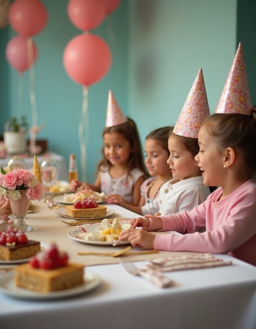 Bambini con cappellini di compleanno al Jupiter Lisboa Hotel