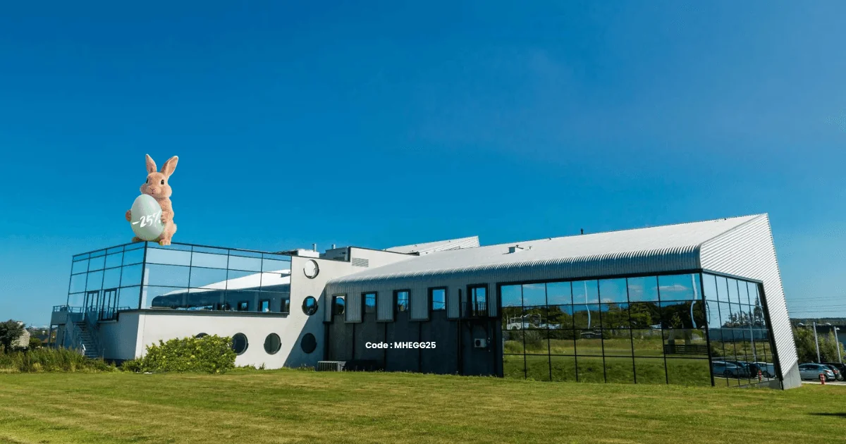 Sports field with modern stands near the hotel