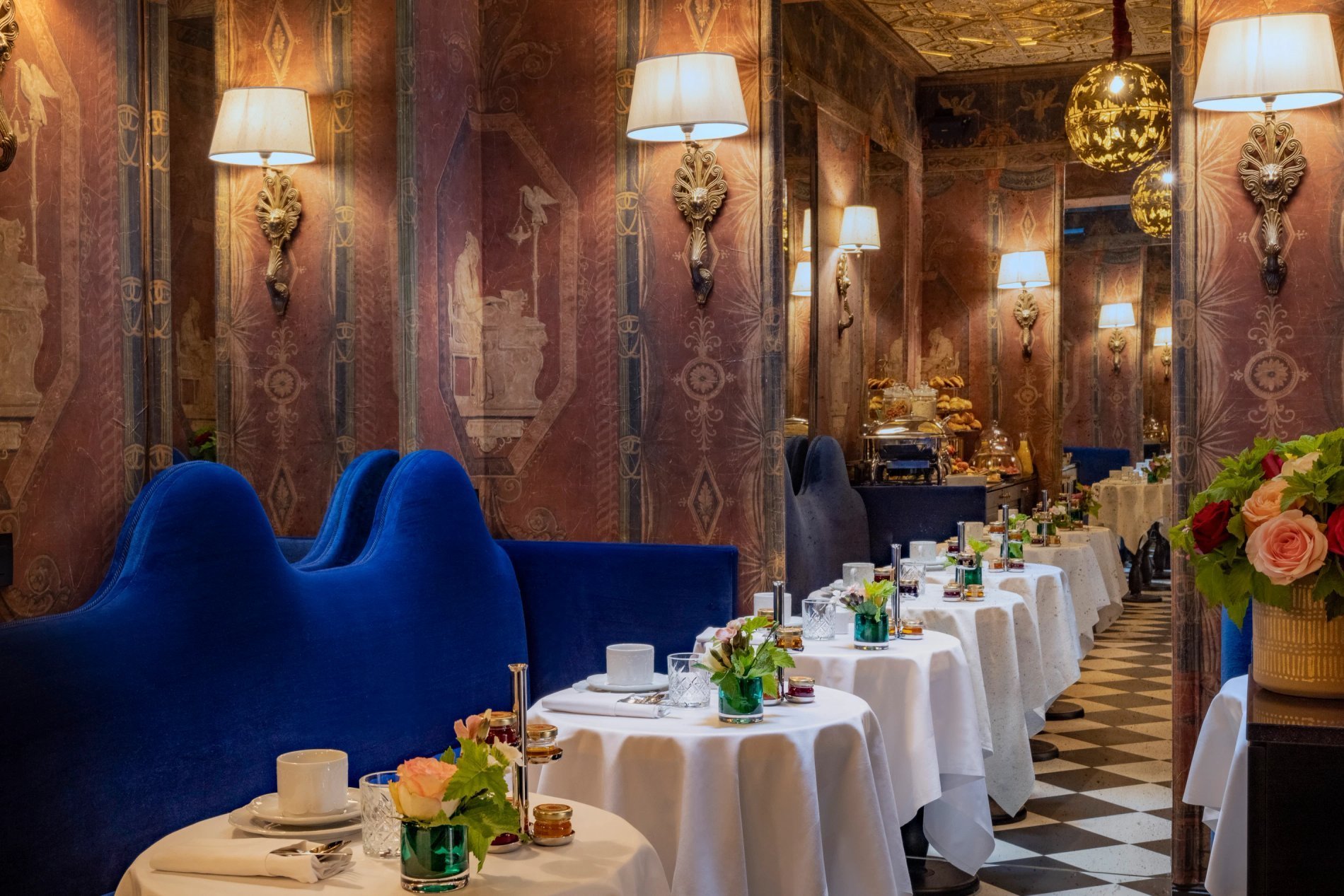 Hôtel Vinci Due Salle Petit-déjeuner