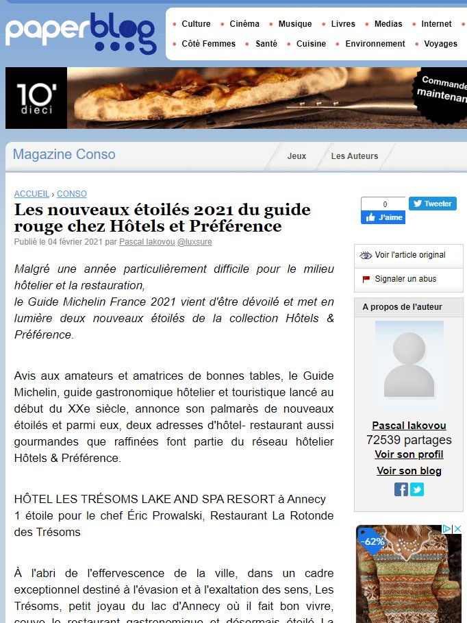 Les Trésoms | Press