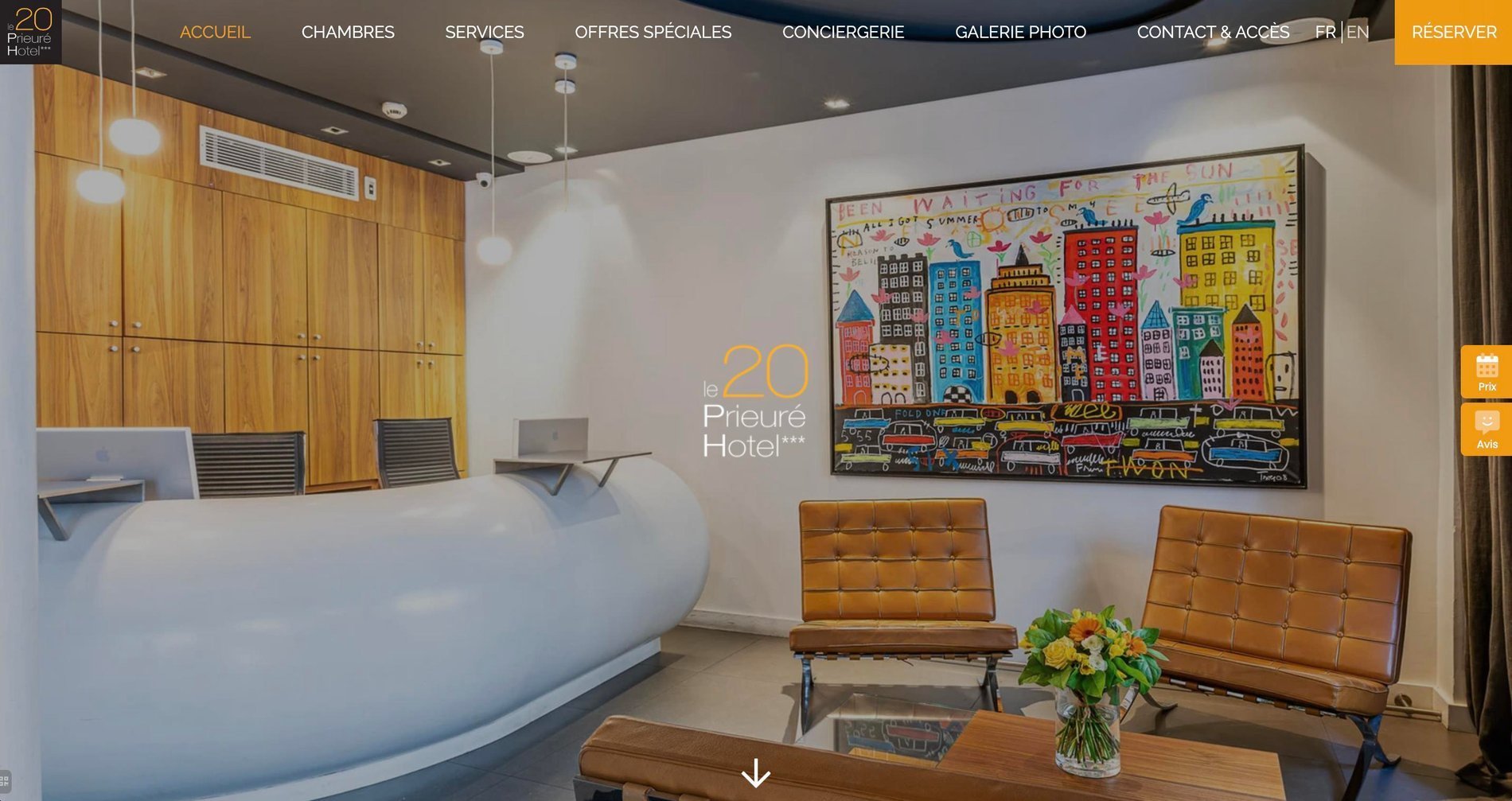 MMCréation Agency | Portfolio Hôtel Le 20 Prieuré