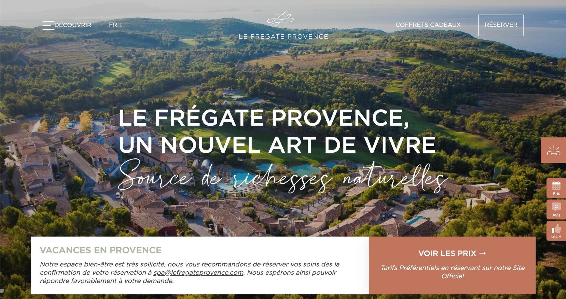Agence MMCréation | Portfolio Le Frégate Provence