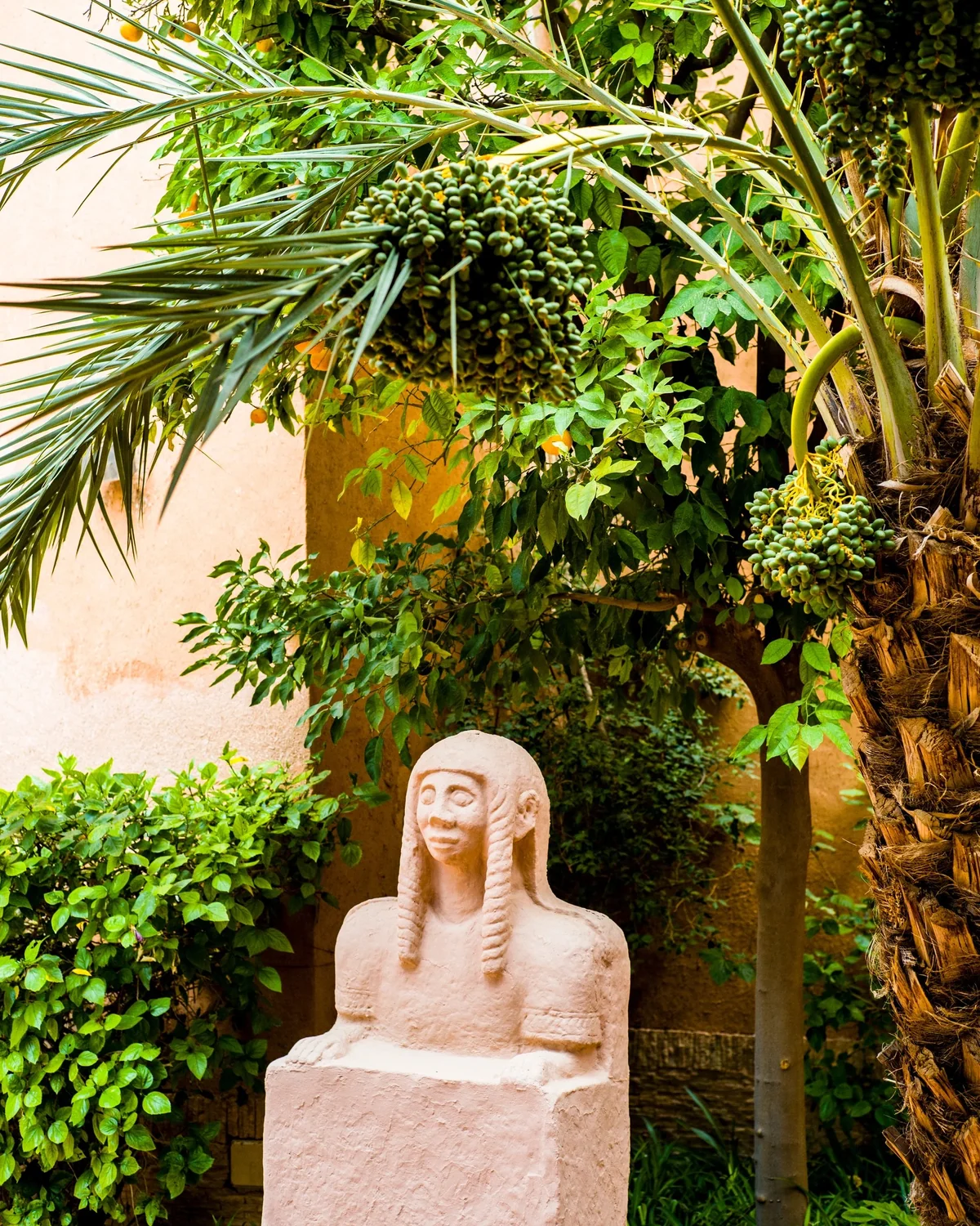Le Berbère Palace, Exotic green garden of Berbère Palace in Ouarzazate