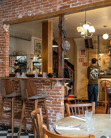 Eine familiäre Atmosphäre im Restaurant Mieux in der Rue Saint-Lazare