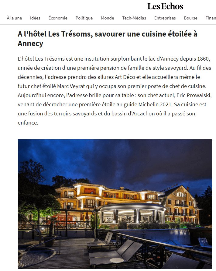 Les Trésoms | Press