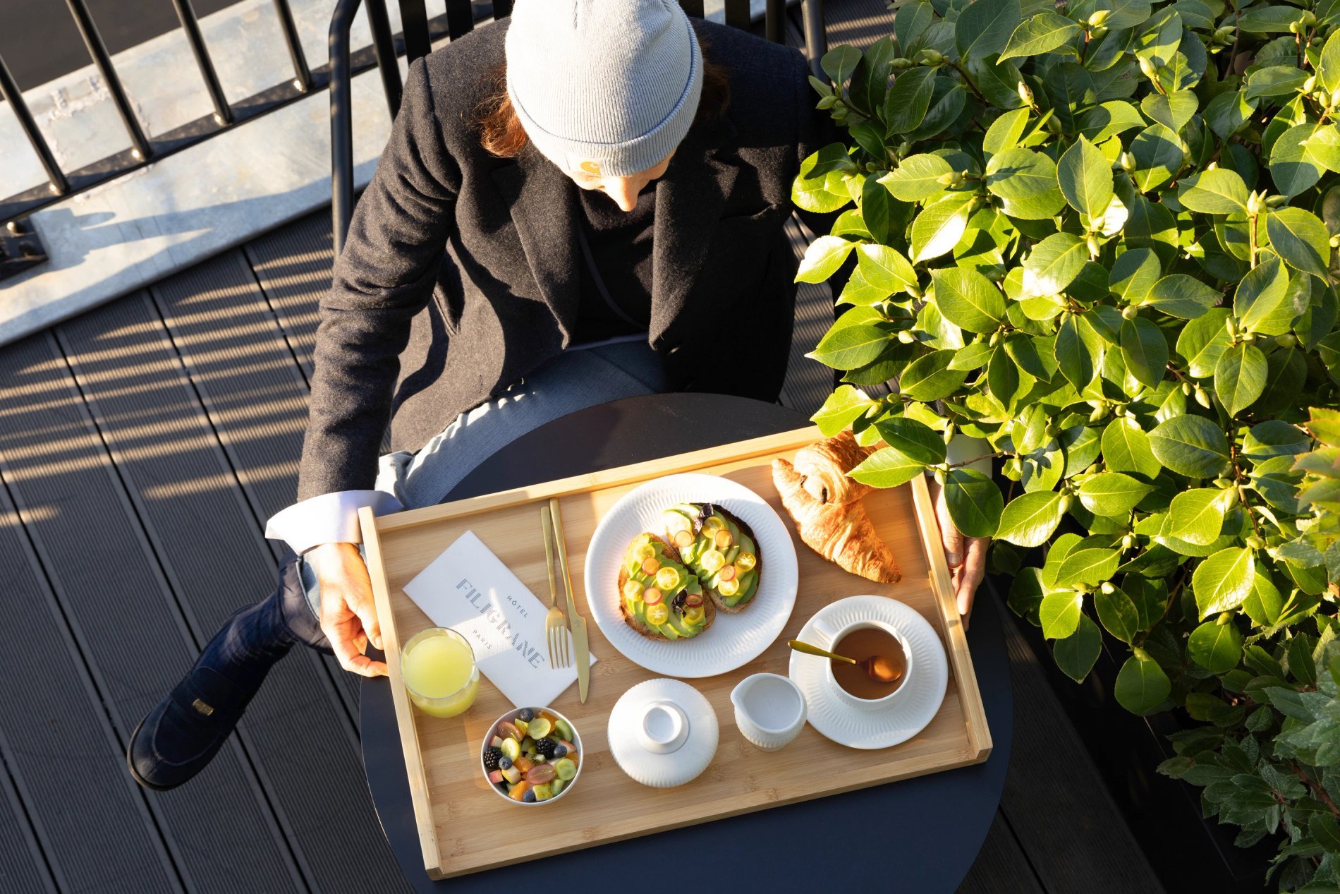 Hôtel Filigrane | Petit-déjeuner en chambre Room-service