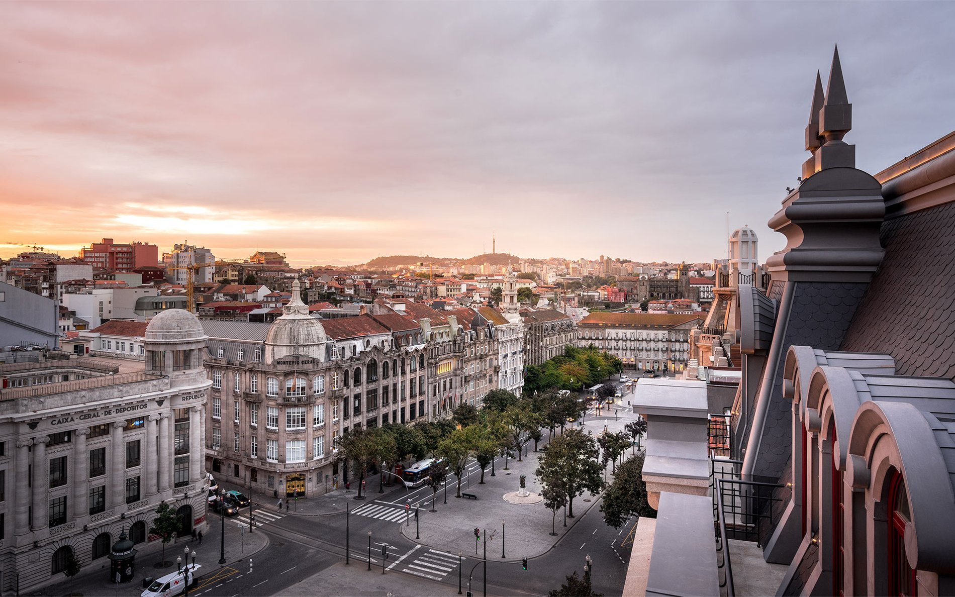 Coucher de soleil sur Porto