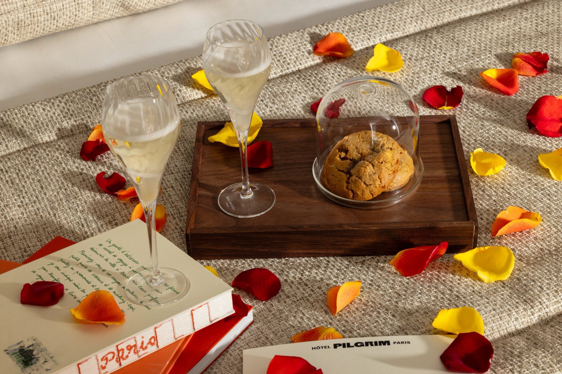 Hôtel Pilgrim Package Romantique Champagne Cookies
