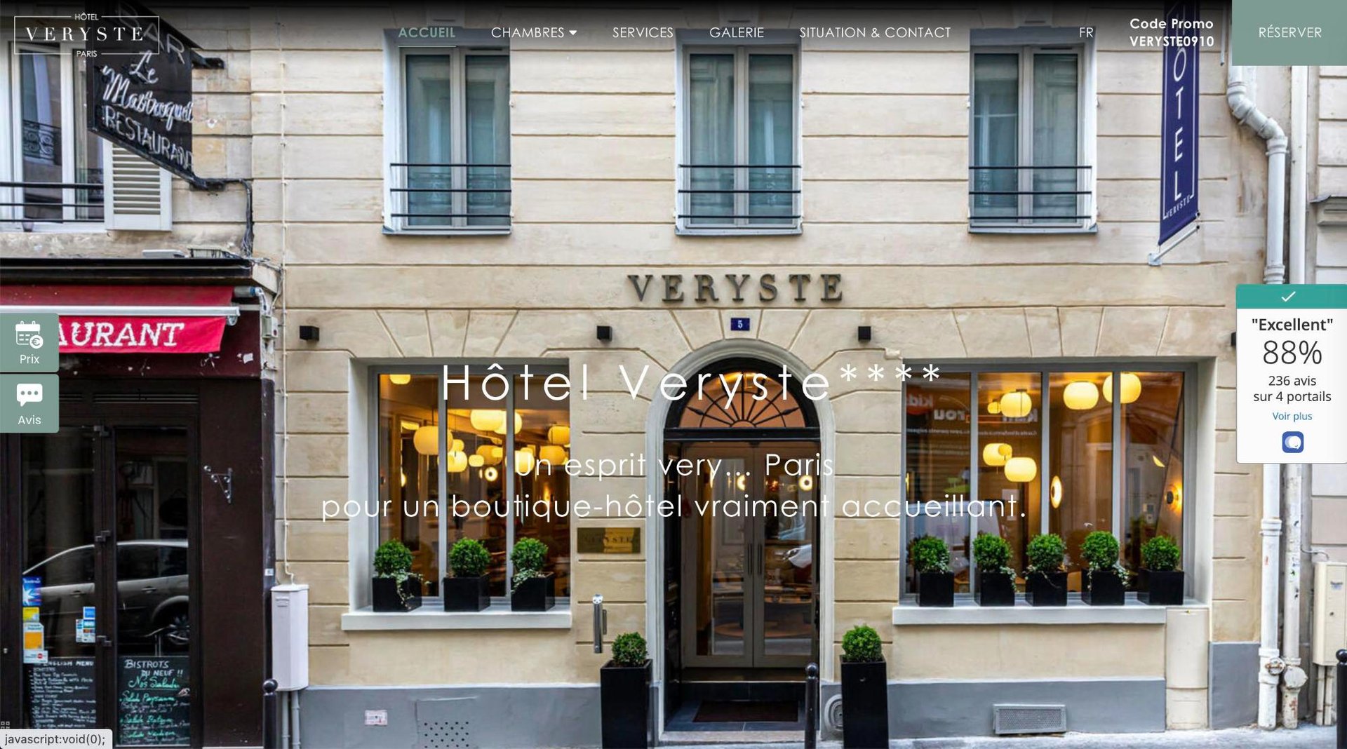 MMCréation Agency | Portfolio Hôtel Veryste
