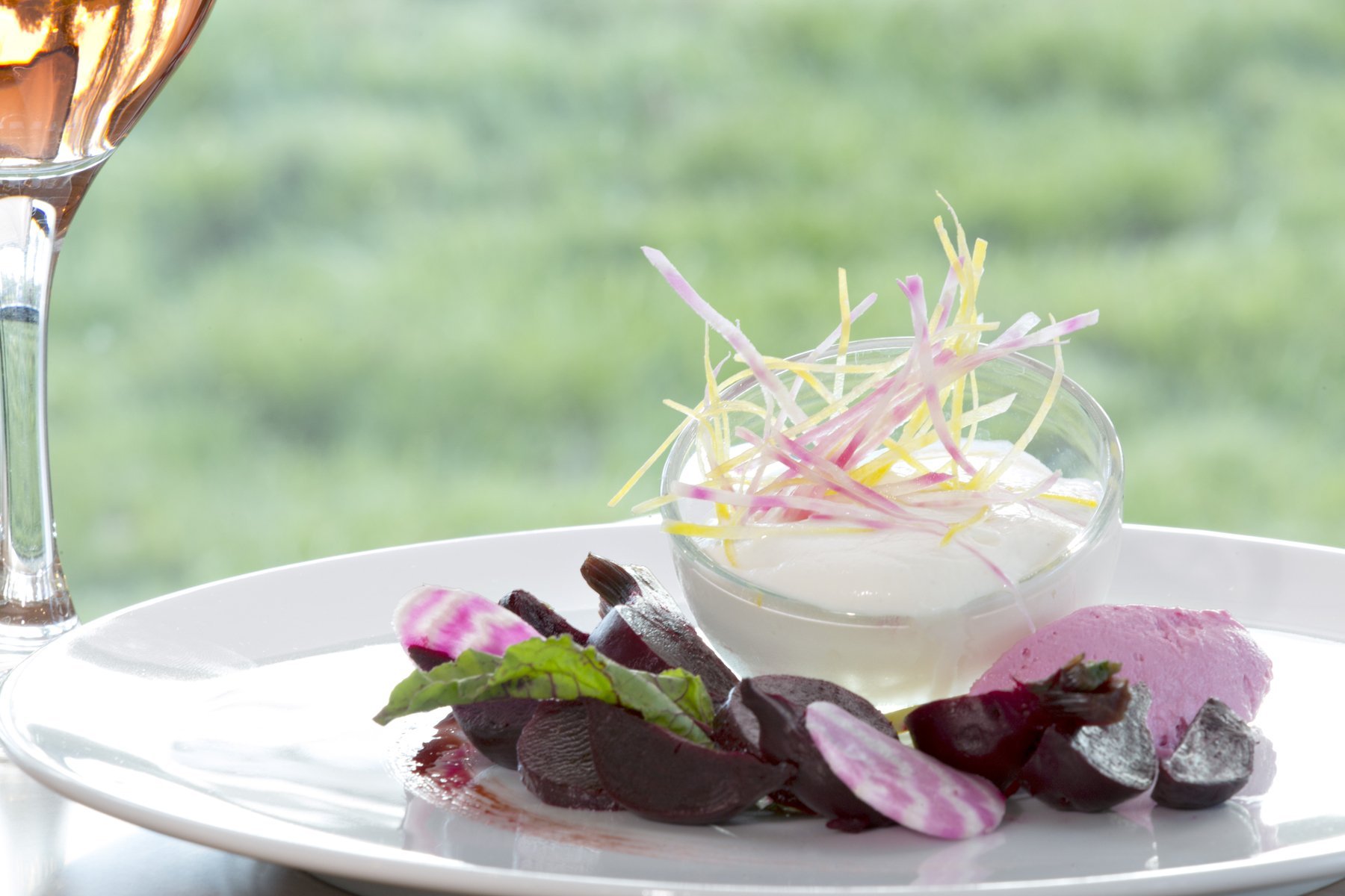 Gourmet dish at Le Double V restaurant, Best Western Plus Paris Vélizy