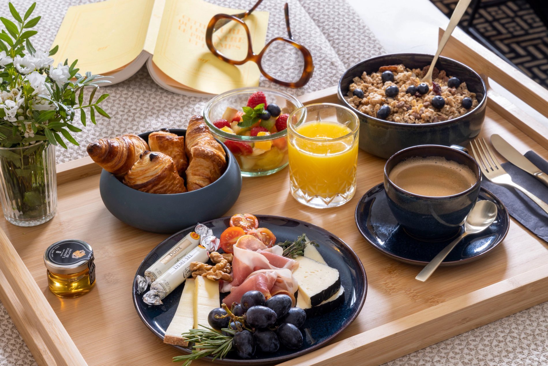 Grand Hôtel Chicago Petit-déjeuner chambre room service
