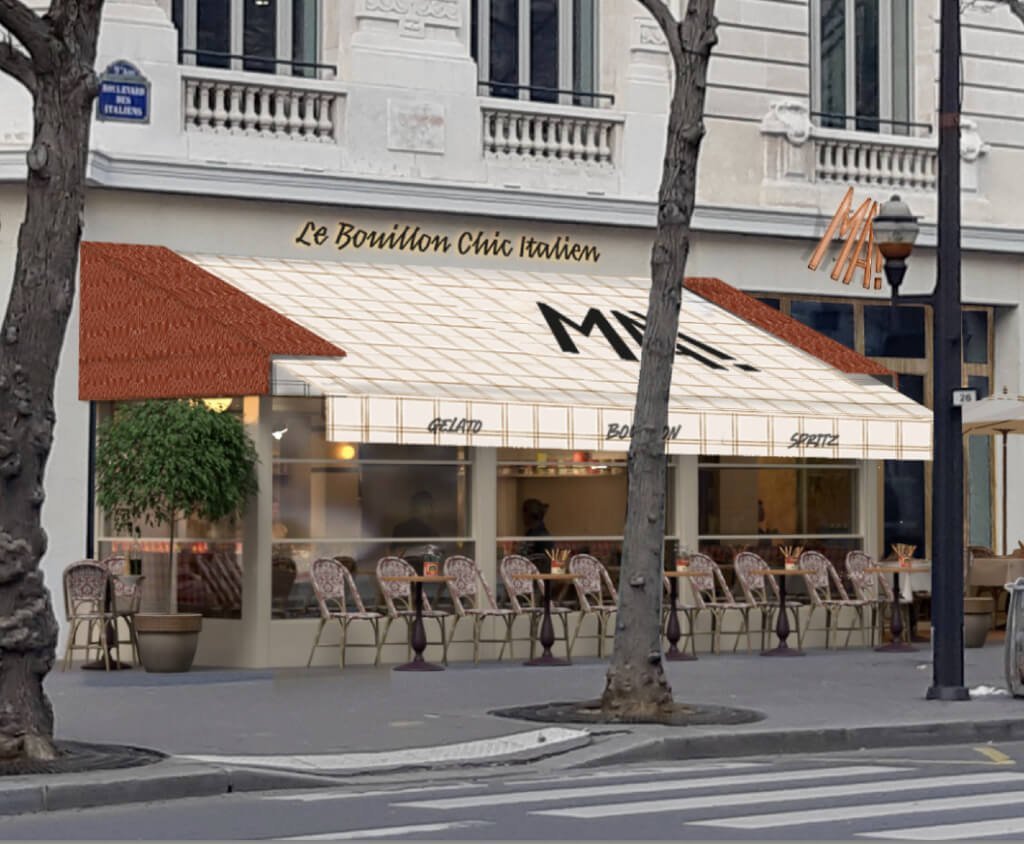 Gastraum des Restaurants La Bourse et la Vie in Paris, nahe der Bourse