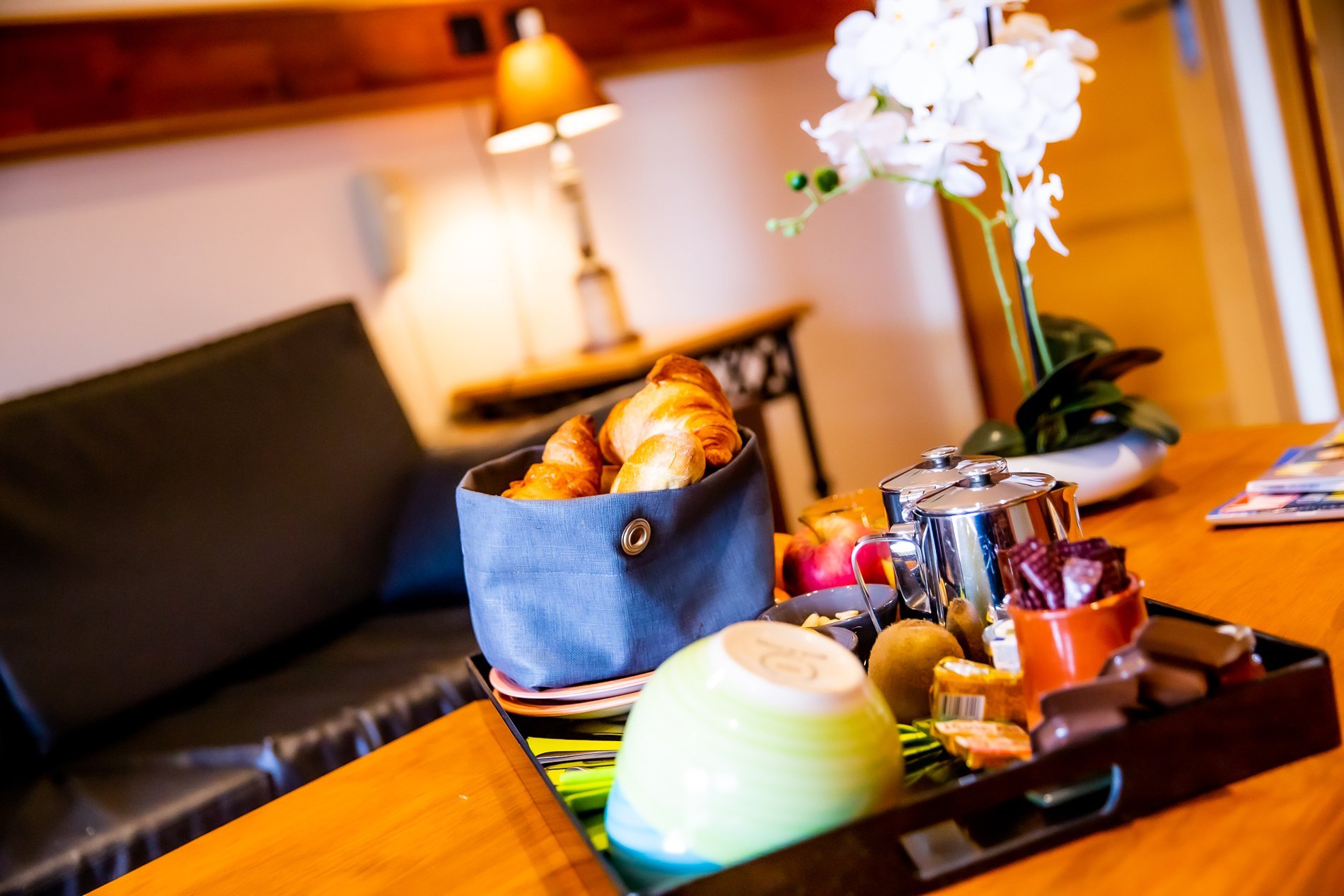 Un petit déjeuner en douceur dans les espace salon