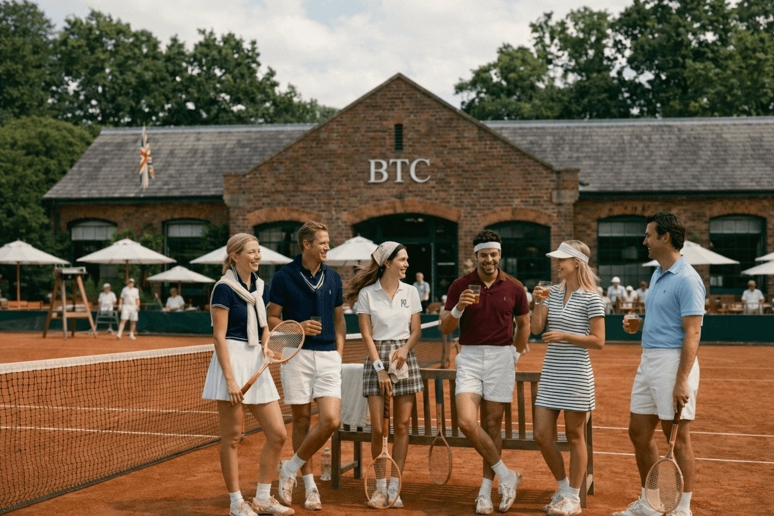 Club social Clodette en el Belinda Tennis Club para Roland Garros
