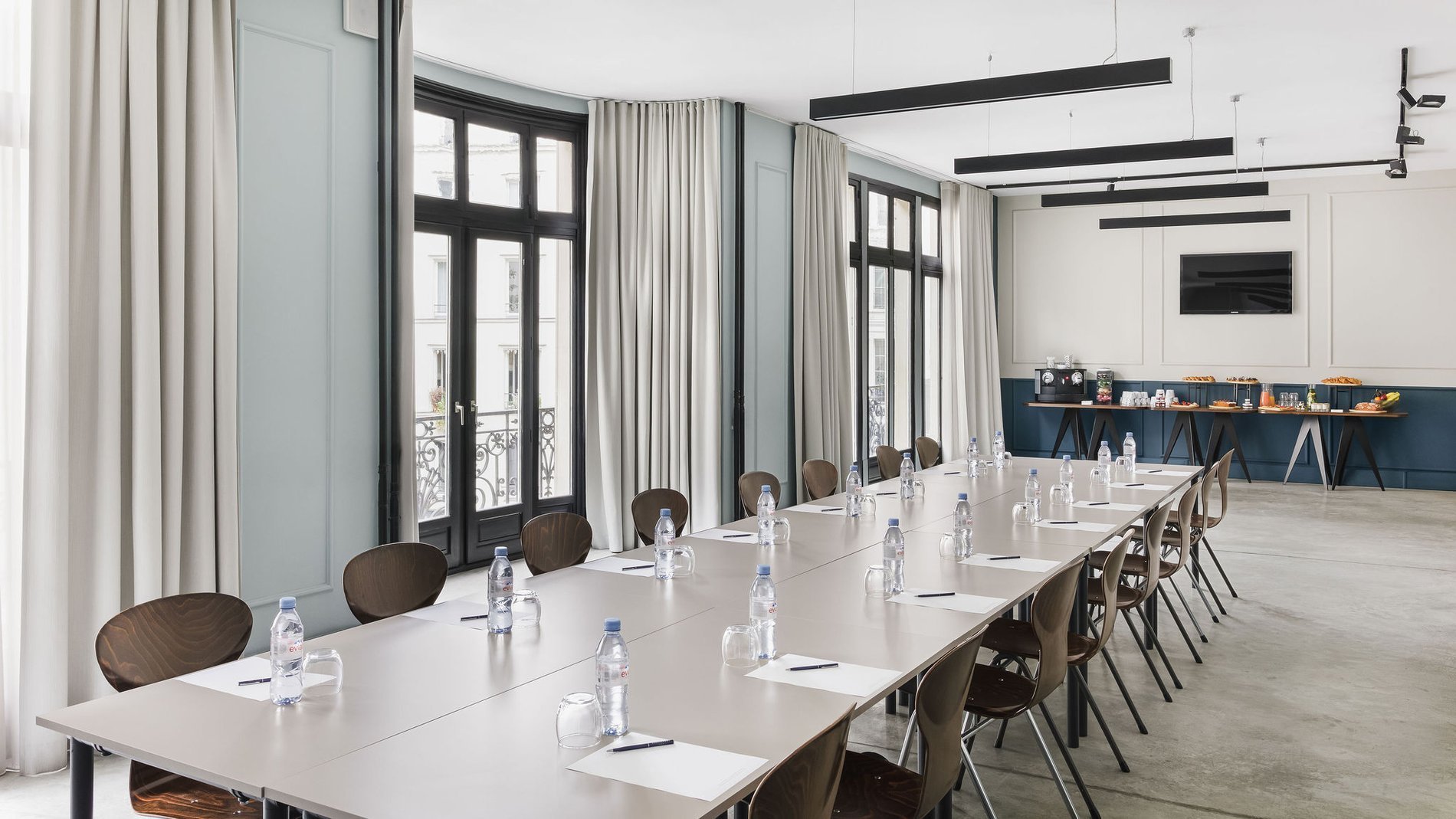 Hôtel Bachaumont | Rectangular seminar room