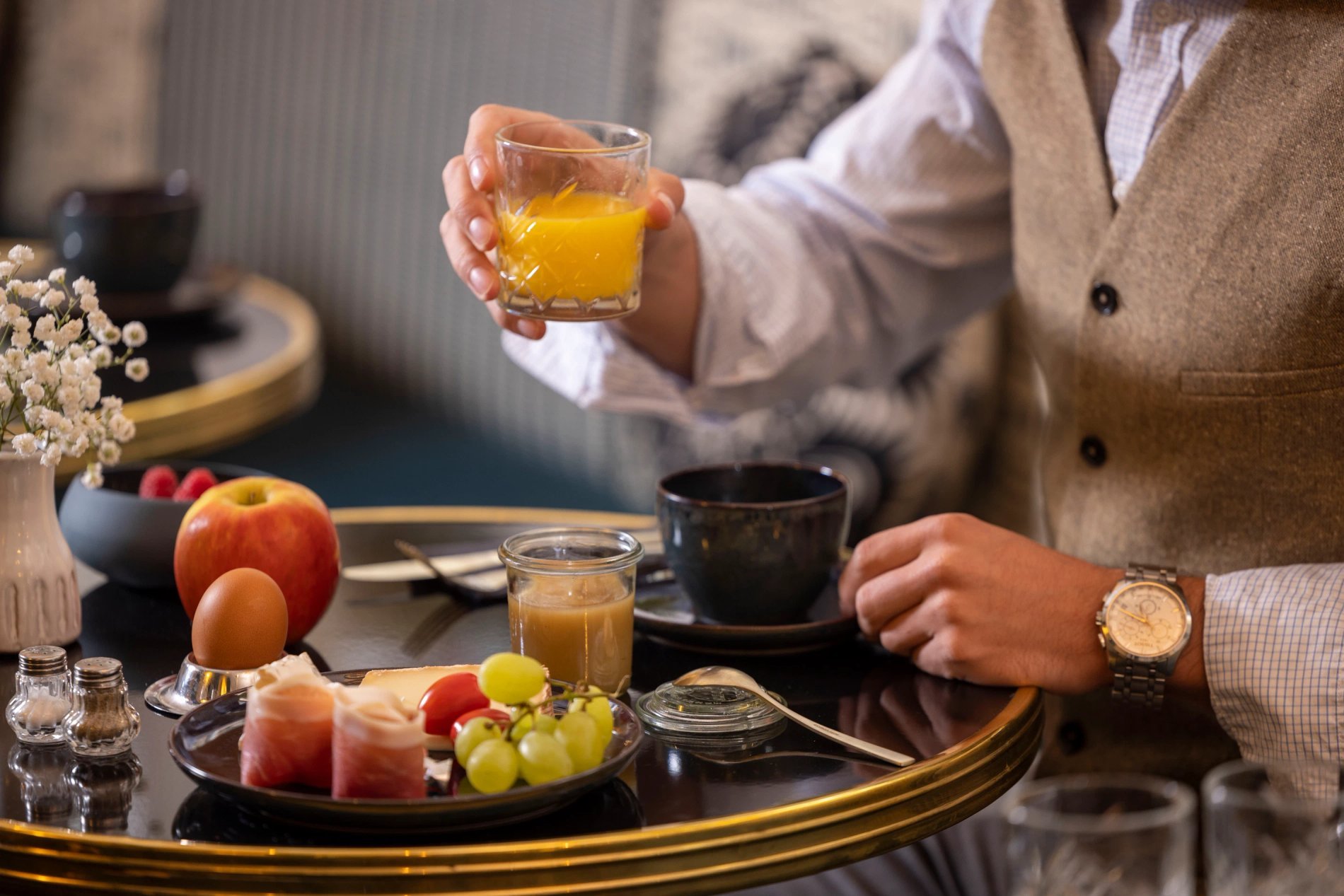 Grand Hôtel Chicago Salle Petit-déjeuner buffet