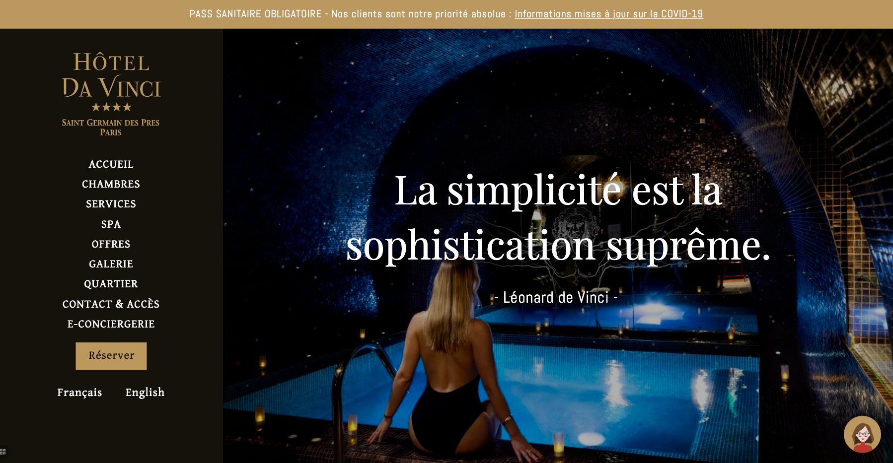 MMCréation Agency | Portfolio Hôtel Da Vinci