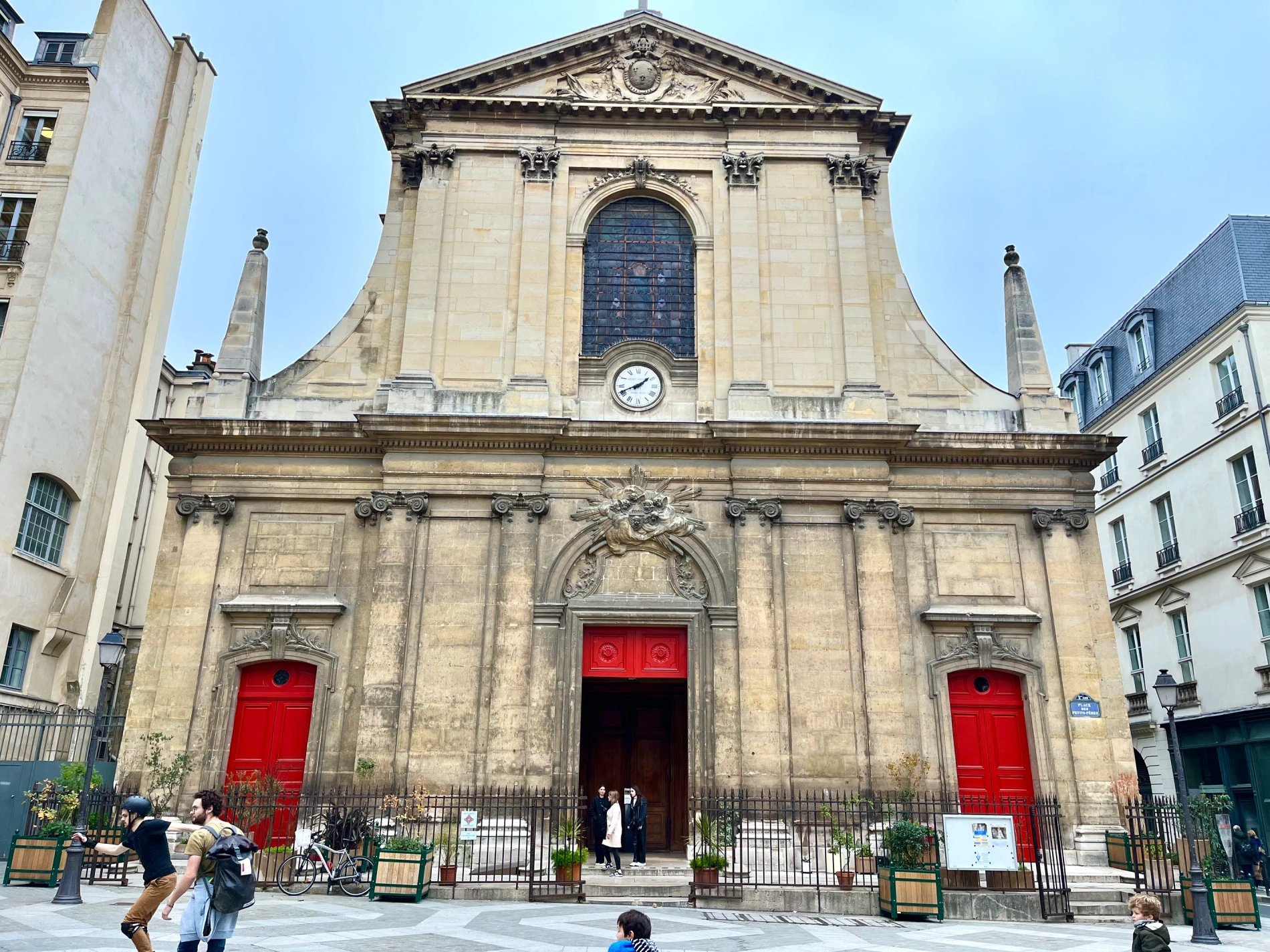 Notre-Dame-des-Victoires Basilica on Place des Petits-Pères, near Hôtel Gramont Paris