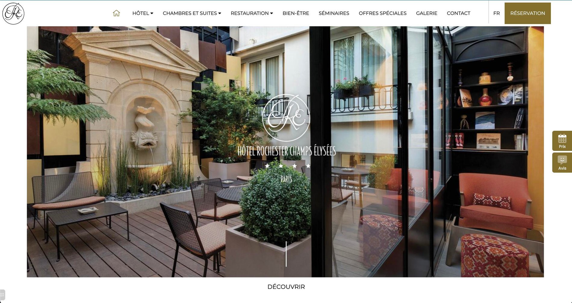 MMCréation Agency | Portfolio Hôtel Rochester Champs-Elysées