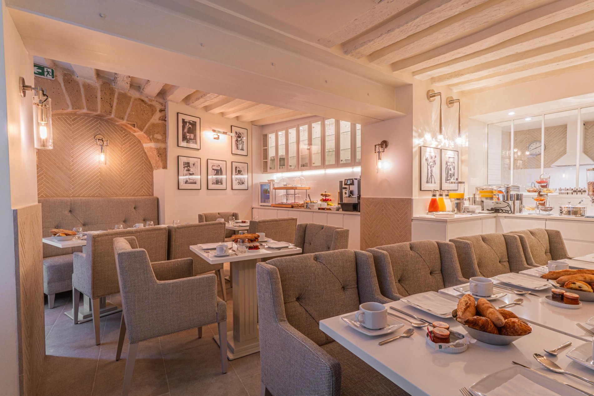 Breakfast at the Charming Hotel Paris 6 - Hotel Résidence des Arts Paris