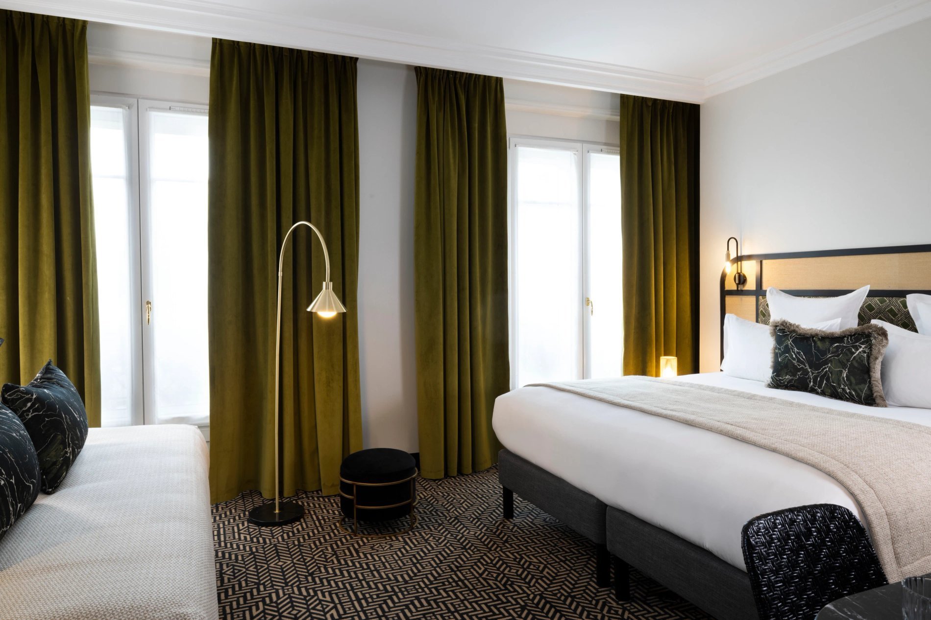 Grand Hôtel Chicago Chambre Deluxe Canapé-lit Bureau
