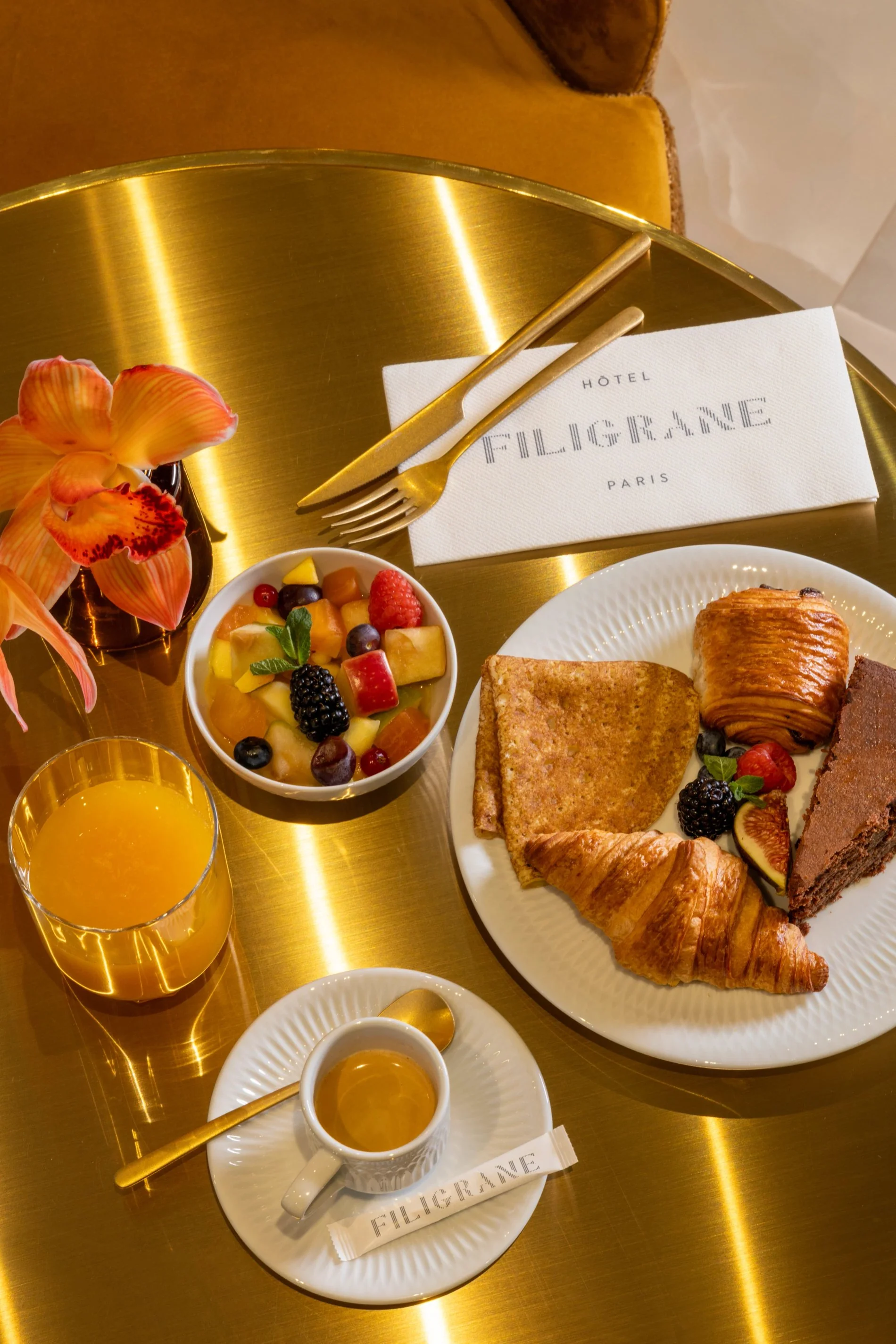 Hôtel Filigrane | Salon Petit-déjeuner Buffet