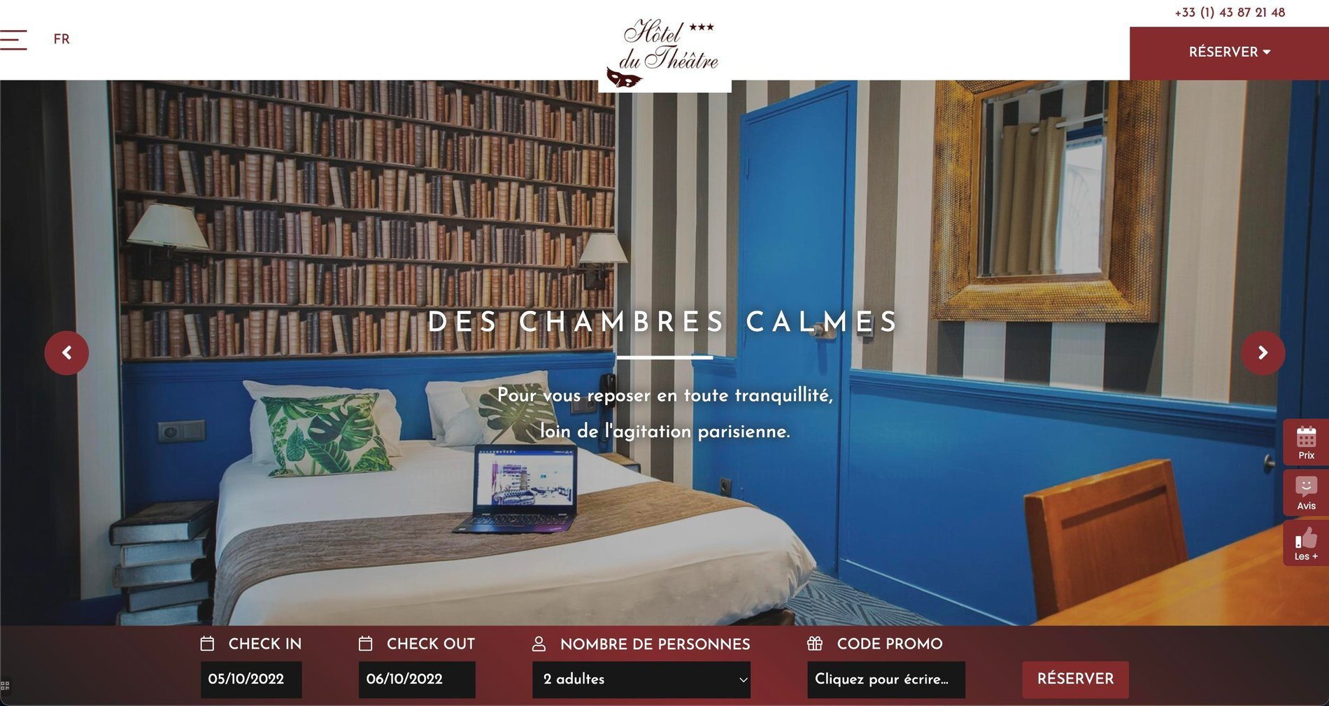 MMCréation Agency | Portfolio Hôtel du Théâtre