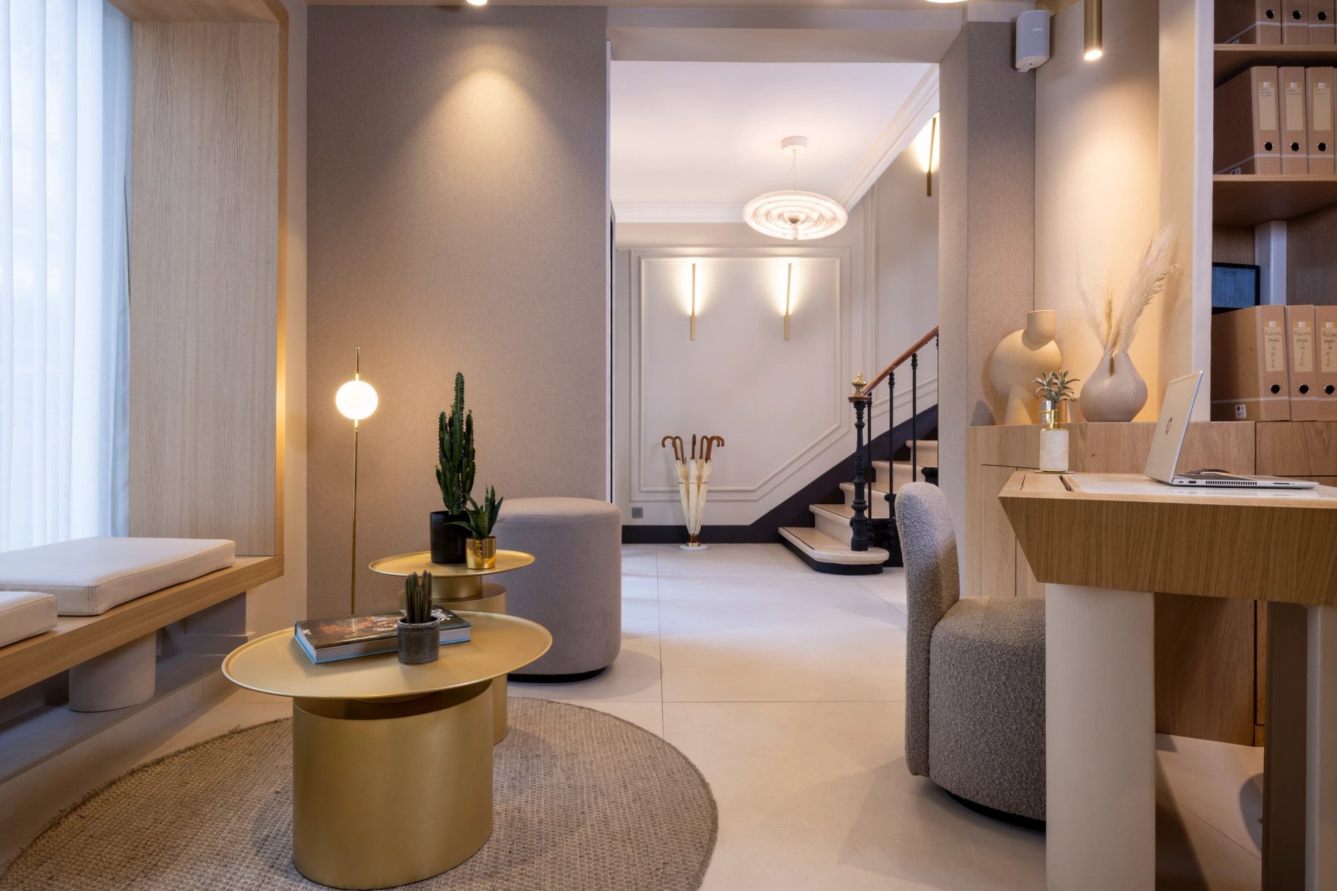 Hôtel Beige Réception Lobby