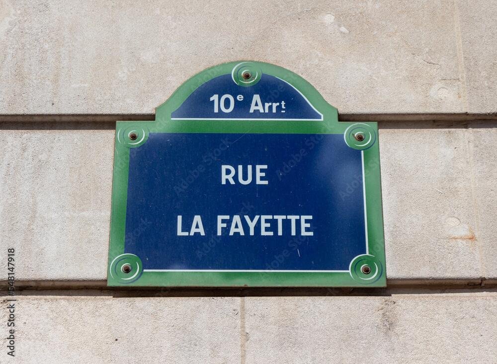 rue Lafayette near 9 hotel opera paris